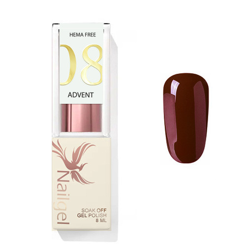 Advent 08 - Gel Polish 8 ml - Burgundy -