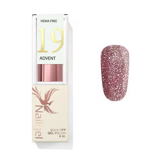 Advent 19 - Gel Polish 8 ml - Shimmer Mauve -