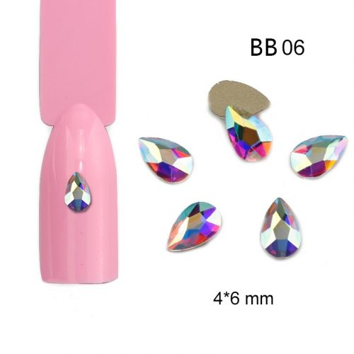 Rhinestone, AB theatre, teardrop small 20 pieces