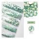 Set of 1680 crystal rhinestones in 6 sizes - Opal green