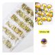 Set of 1680 crystal rhinestones in 6 sizes P13 - Citrine AB