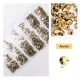 Set of 1680 crystal rhinestones in 6 sizes P17 - Aurum