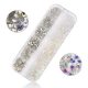 Set of 1440 crystal rhinestones, 2 colours, 6 sizes S8