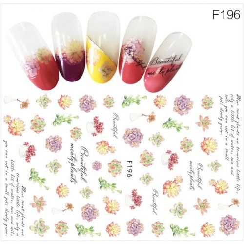 Cliff garden nail sticker 2