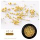 Gold spray beads/caviar mixed size - small package