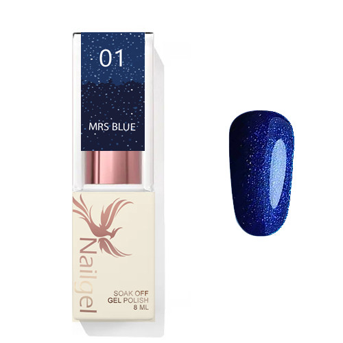 Mrs  Blue 01 - gel polish 8 Ml