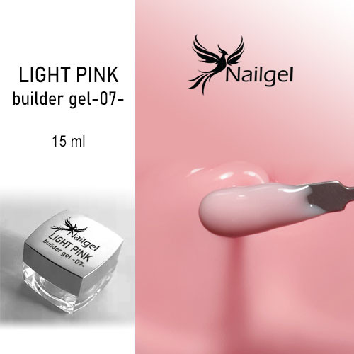 Building gel -07- / builder gel light pink 15 ml