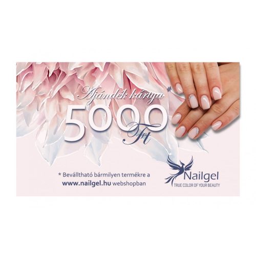 Nailgel gift card worth HUF 5000