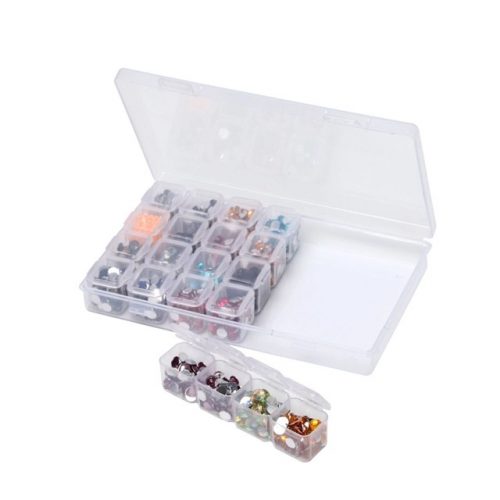 28-compartment plastic storage box