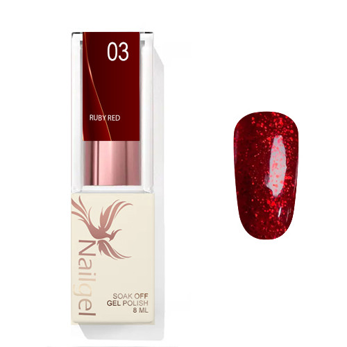 Ruby Red 003 gel polish 8 Ml