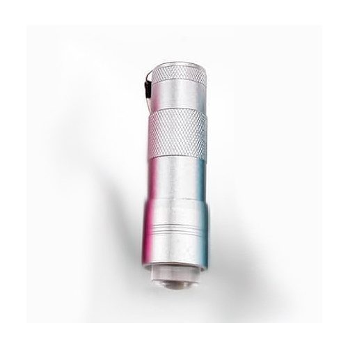 LED UV flashlight with silicone cushion