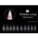 Gel nail tip, L-es siletto - clear