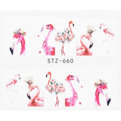 Flamingo Nail Decal 3