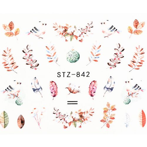 Autumn Leafy Nail Sticker 1