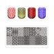 Nail printing plate 6x12cm -V019