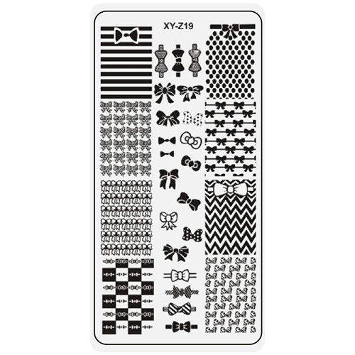 Nail printing plate 6x12cm -XY-Z19