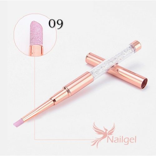 Premium quality nail skin fetcher, rosegold, decorated with crystals