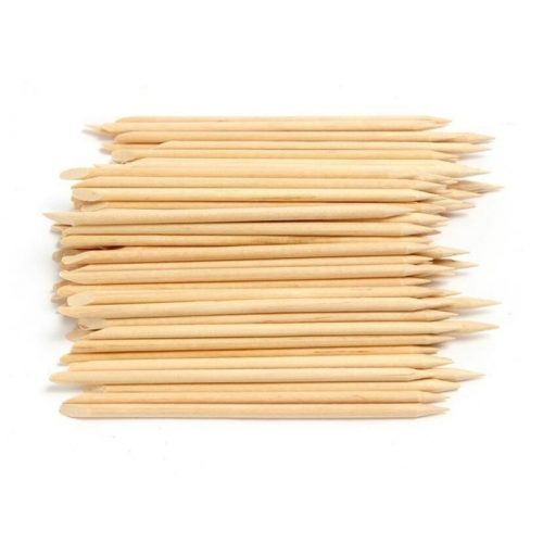 100 orange chopsticks 9 cm long